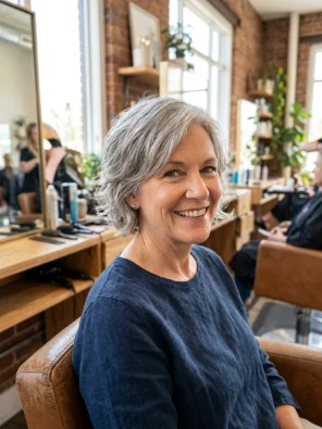 Low-Maintenance Short Cut with Natural Texture