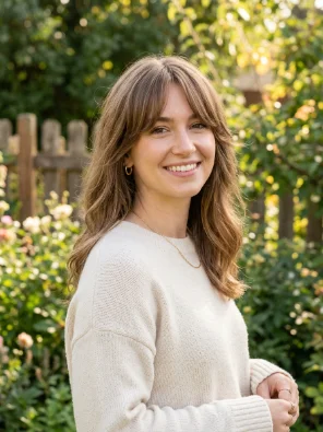 Medium Hair with Curtain Bangs and Low-Maintenance Layers