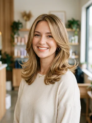 Medium-Length Hair With Flipped Ends