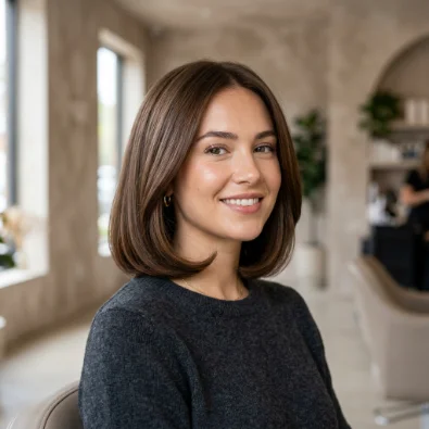 Neck-Length Rounded Crop