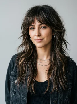 Razored Layers and Bangs