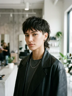 Short Androgynous Wolf Cut