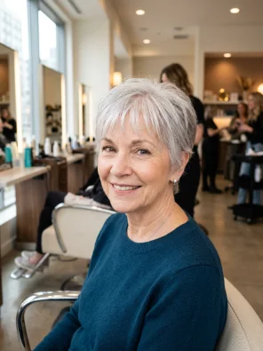 Short Crop with Wispy Bangs