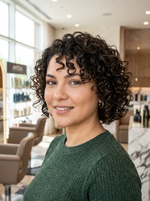 Short Curly Bob