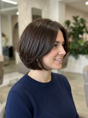 Short Layered Bob for Thick Hair