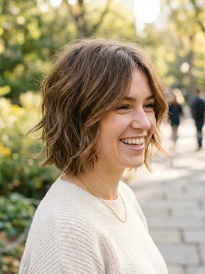 Short Shaggy Bob