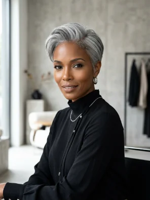 Silver Gray for a High-Fashion Look