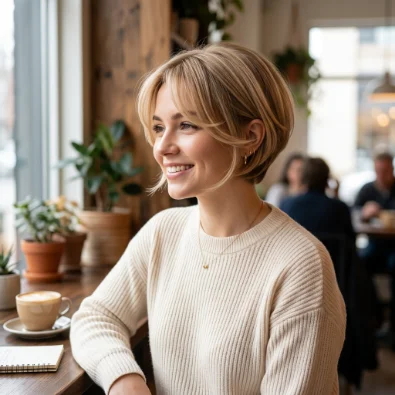 Soft Feminine Long Pixie Bob