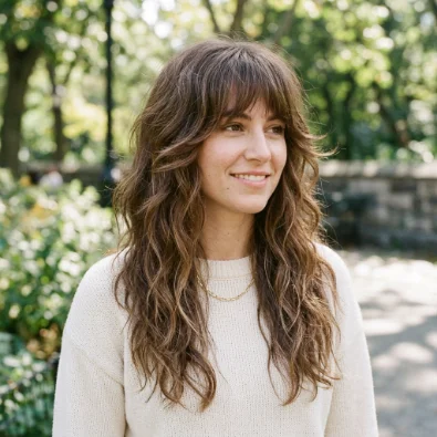 Soft Shaggy Bangs