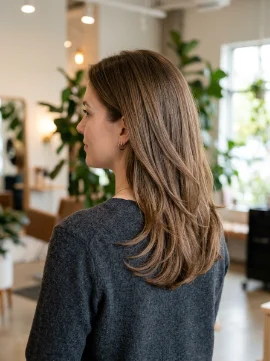 Soft U-Shaped Medium Cut with Layers