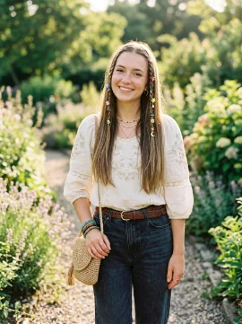 Straight Hair With Mini Braids