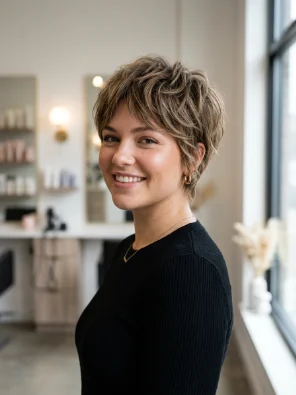 Textured Pixie Cut