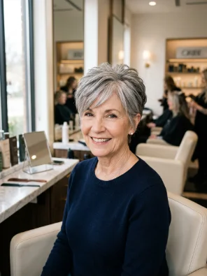 Textured Pixie with Side Bangs