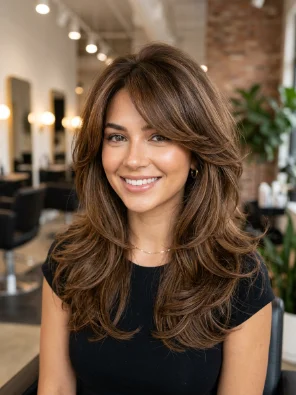 Voluminous Hush Cut With Side Bangs