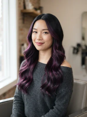 Amethyst Purple Highlights