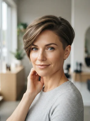 Asymmetrical Pixie Cut