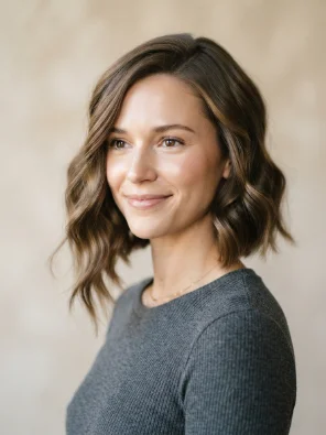 Asymmetrical Wavy Bob