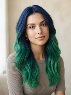 Blue Roots With Green Ends