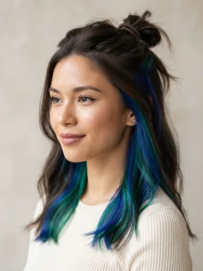 Blue and Green Underlights