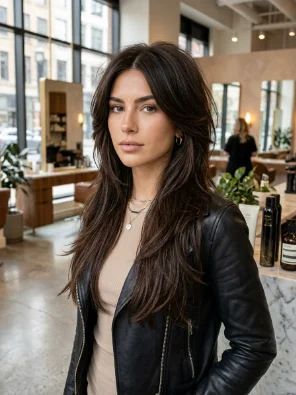 Bold Long Shag With Textured Ends