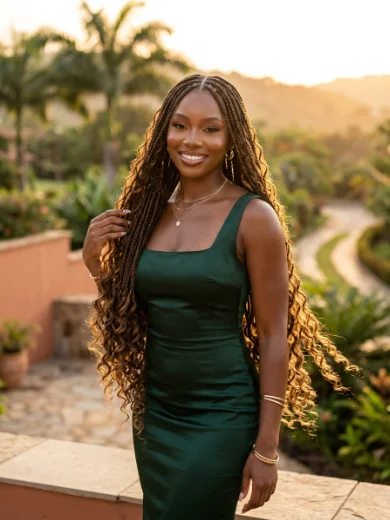 Butt-Length Goddess Knotless Braids