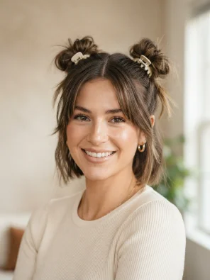 Claw Clip Space Buns