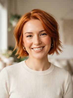 Copper Short Hair Color