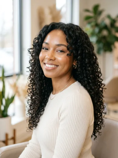 Curly Face-Framing Layers for Long Hair