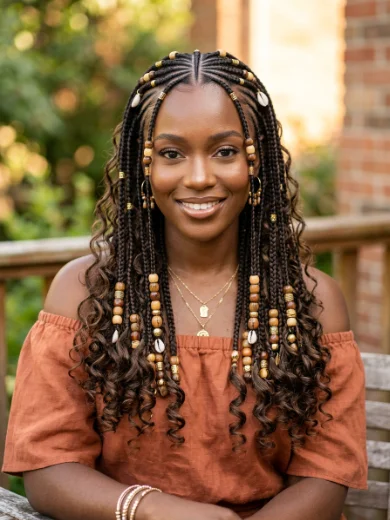 Fulani-Inspired Knotless Boho Braids