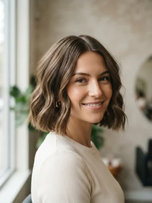 Jaw-Length Wavy Bob