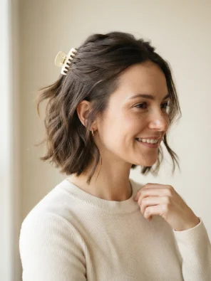 Lazy Day Short Hair Claw Clip