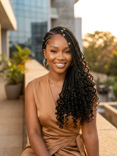 Lemonade-Style Fulani Boho Braids