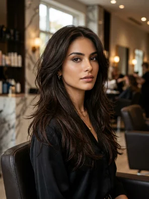 Long Shag With Textured Ends and No Fringe