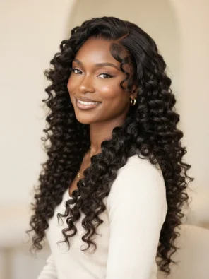 Long Wig With Defined Spiral Curls