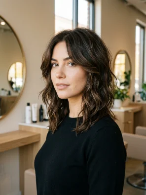 Medium Wavy Shag With Face-Framing Layers
