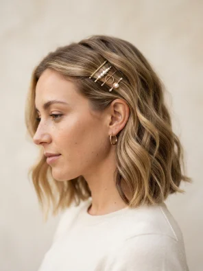Mini Pin Stack Hairstyle
