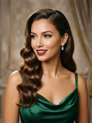 Old Hollywood Side Waves
