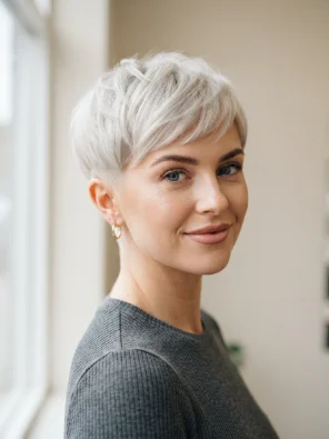 Platinum Blonde Pixie