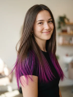 Purple Dip Dye Ends