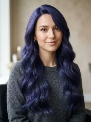 Purple Hair With Blue Undertones