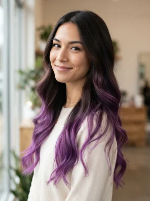 Purple Ombre Ends