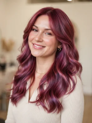 Raspberry Plum Hair