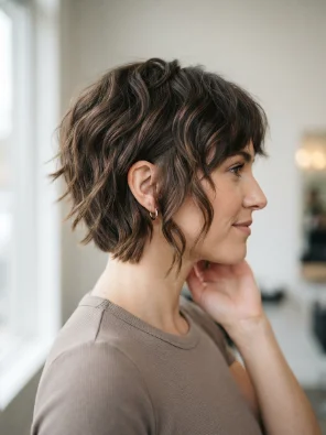 Short French Shag Haircut