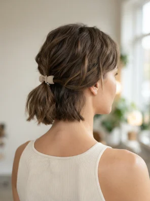 Short Hair Claw Clip Ponytail Lift
