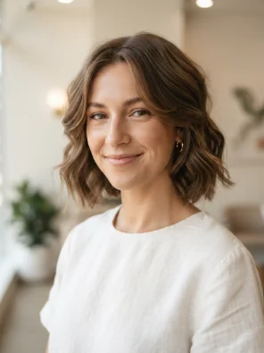 Short Wavy Cut with Face-Framing Layers