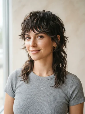 Short Wavy Mullet
