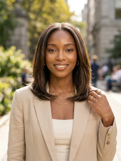 Shoulder-Length Layered Lob
