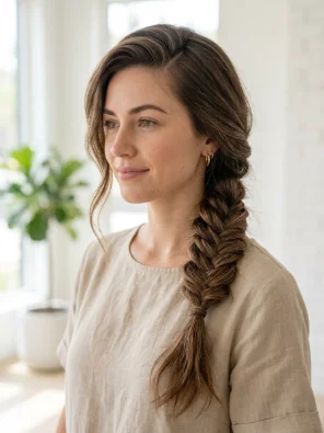 Side Fishtail Braid

