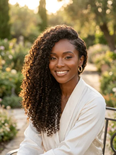 Side-Swept Curls With Hidden Bobby Pins