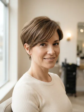 Side-Swept Pixie Cut